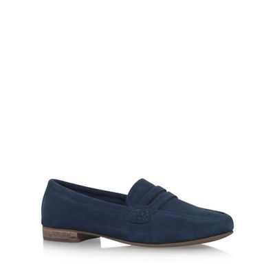 Blue 'MOST' flat slip on loafers